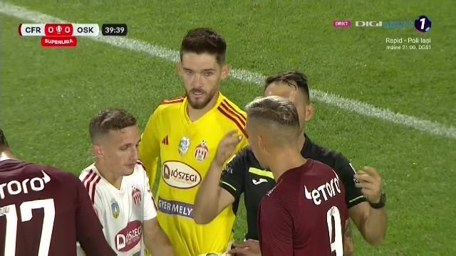 Proteste vehemente după penalty-ul primit de CFR Cluj contra lui Sepsi_2