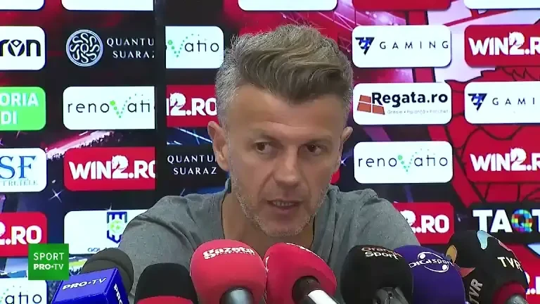 Ovidiu Burcă, &icirc;nainte de Dinamo - CFR Cluj (07/10/2023)