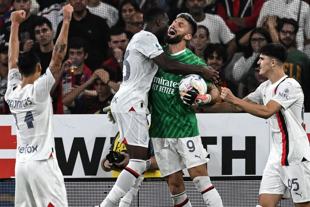 Portarul Giroud vs atacantul Pușcaș! A intrat în poartă și a blocat tot în Genoa - Milan! Drăgușin a refuzat să își înlocuiască portarul _6