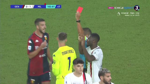 Portarul Giroud vs atacantul Pușcaș! A intrat în poartă și a blocat tot în Genoa - Milan! Drăgușin a refuzat să își înlocuiască portarul _14