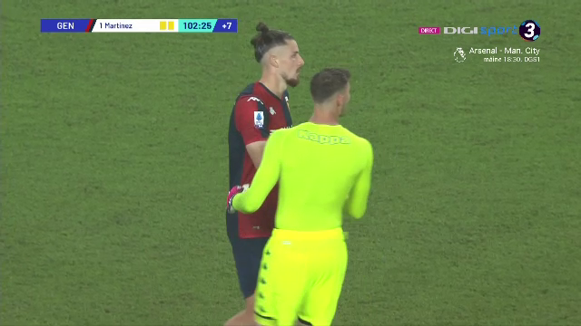 Portarul Giroud vs atacantul Pușcaș! A intrat în poartă și a blocat tot în Genoa - Milan! Drăgușin a refuzat să își înlocuiască portarul _19