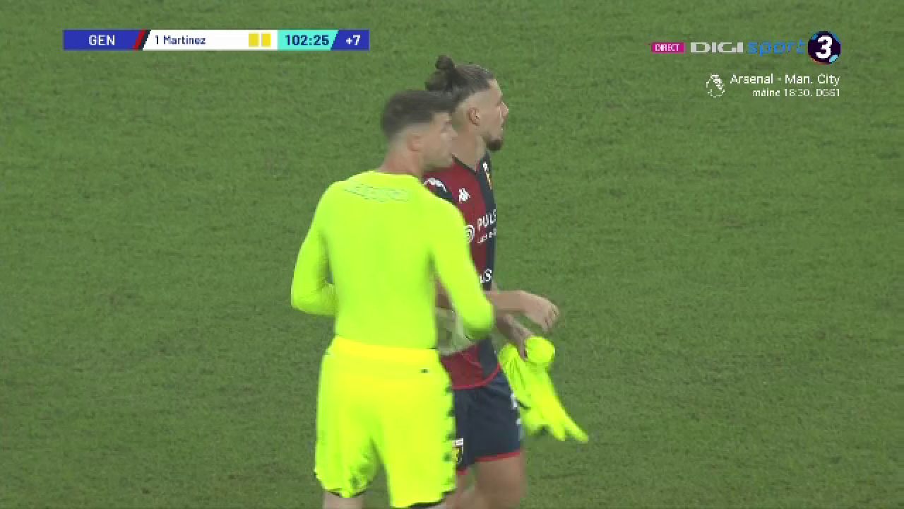 Portarul Giroud vs atacantul Pușcaș! A intrat în poartă și a blocat tot în Genoa - Milan! Drăgușin a refuzat să își înlocuiască portarul _20