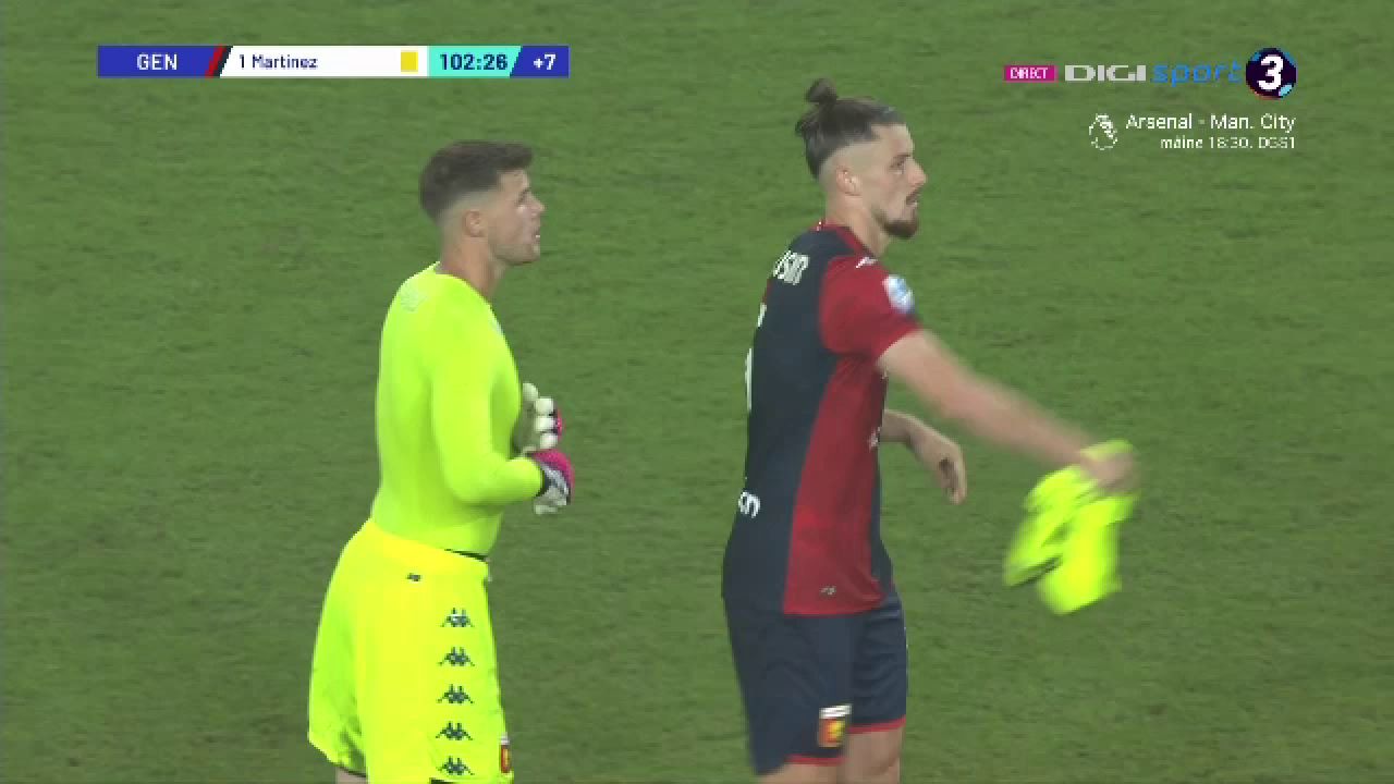 Portarul Giroud vs atacantul Pușcaș! A intrat în poartă și a blocat tot în Genoa - Milan! Drăgușin a refuzat să își înlocuiască portarul _21