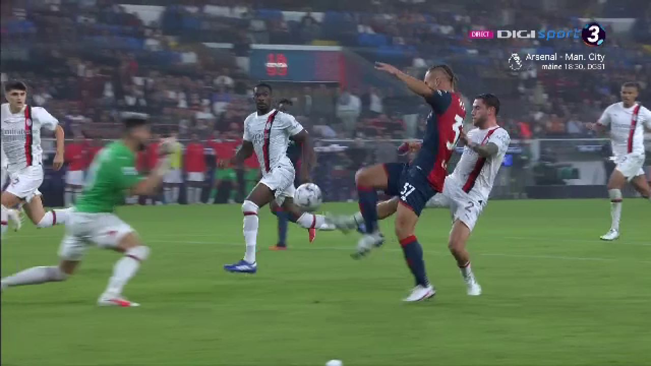 Portarul Giroud vs atacantul Pușcaș! A intrat în poartă și a blocat tot în Genoa - Milan! Drăgușin a refuzat să își înlocuiască portarul _22