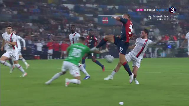 Portarul Giroud vs atacantul Pușcaș! A intrat în poartă și a blocat tot în Genoa - Milan! Drăgușin a refuzat să își înlocuiască portarul _23