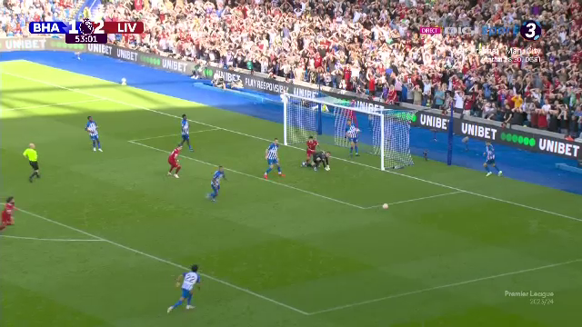 Ratare monumentală în Brighton - Liverpool, după o fază sclipitoare a 