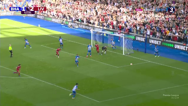 Ratare monumentală în Brighton - Liverpool, după o fază sclipitoare a 