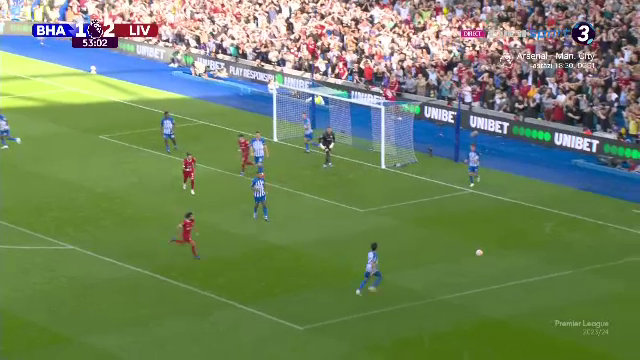 Ratare monumentală în Brighton - Liverpool, după o fază sclipitoare a 