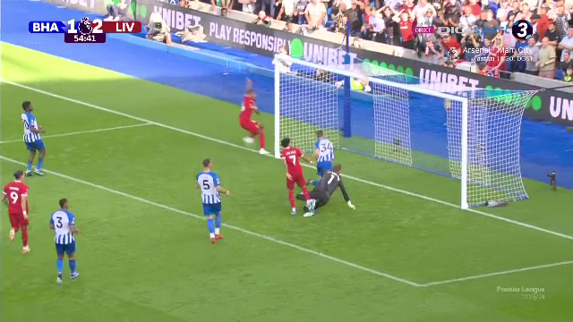 Ratare monumentală în Brighton - Liverpool, după o fază sclipitoare a 