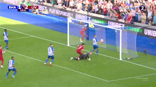 Ratare monumentală în Brighton - Liverpool, după o fază sclipitoare a 