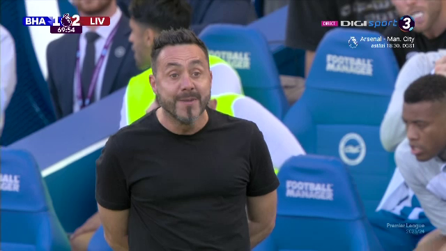 Roberto De Zerbi, criză de nervi la marginea terenului! Jurgen Klopp a venit să-l calmeze_4