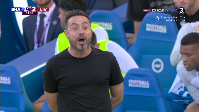 Roberto De Zerbi, criză de nervi la marginea terenului! Jurgen Klopp a venit să-l calmeze_5