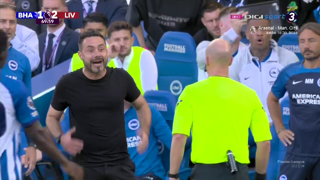 Roberto De Zerbi, criză de nervi la marginea terenului! Jurgen Klopp a venit să-l calmeze_9
