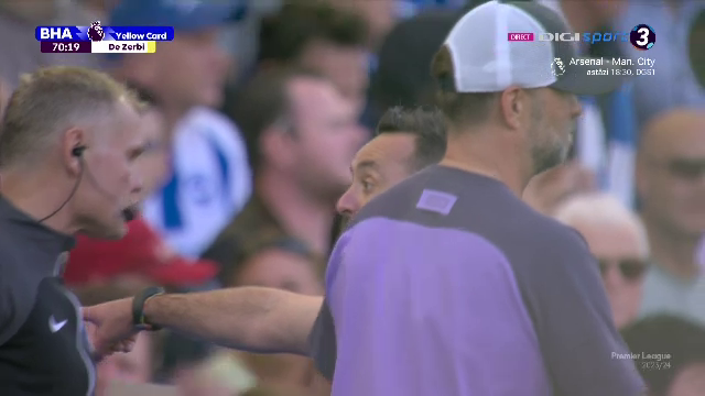 Roberto De Zerbi, criză de nervi la marginea terenului! Jurgen Klopp a venit să-l calmeze_28