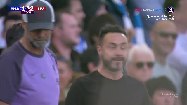 Roberto De Zerbi, criză de nervi la marginea terenului! Jurgen Klopp a venit să-l calmeze_34