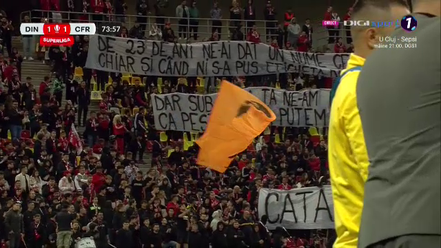 Ovidiu Hațegan a oprit meciul dintre Dinamo și CFR Cluj. Ce au pregătit fanii „câinilor roșii”, în memoria lui Cătălin Hîldan_27