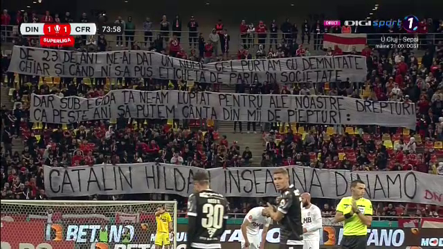Ovidiu Hațegan a oprit meciul dintre Dinamo și CFR Cluj. Ce au pregătit fanii „câinilor roșii”, în memoria lui Cătălin Hîldan_29