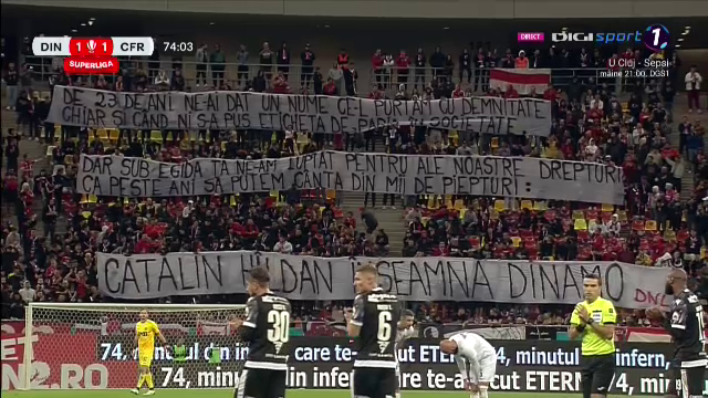 Ovidiu Hațegan a oprit meciul dintre Dinamo și CFR Cluj. Ce au pregătit fanii „câinilor roșii”, în memoria lui Cătălin Hîldan_31