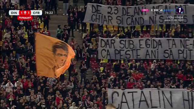 Ovidiu Hațegan a oprit meciul dintre Dinamo și CFR Cluj. Ce au pregătit fanii „câinilor roșii”, în memoria lui Cătălin Hîldan_37