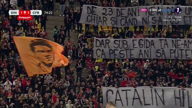 Ovidiu Hațegan a oprit meciul dintre Dinamo și CFR Cluj. Ce au pregătit fanii „câinilor roșii”, în memoria lui Cătălin Hîldan_38