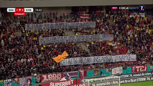 Ovidiu Hațegan a oprit meciul dintre Dinamo și CFR Cluj. Ce au pregătit fanii „câinilor roșii”, în memoria lui Cătălin Hîldan_55
