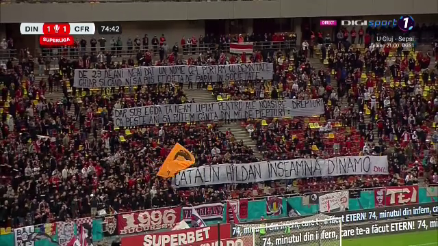 Ovidiu Hațegan a oprit meciul dintre Dinamo și CFR Cluj. Ce au pregătit fanii „câinilor roșii”, în memoria lui Cătălin Hîldan_56
