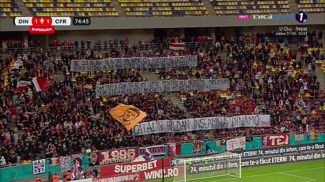 Ovidiu Hațegan a oprit meciul dintre Dinamo și CFR Cluj. Ce au pregătit fanii „câinilor roșii”, în memoria lui Cătălin Hîldan_58