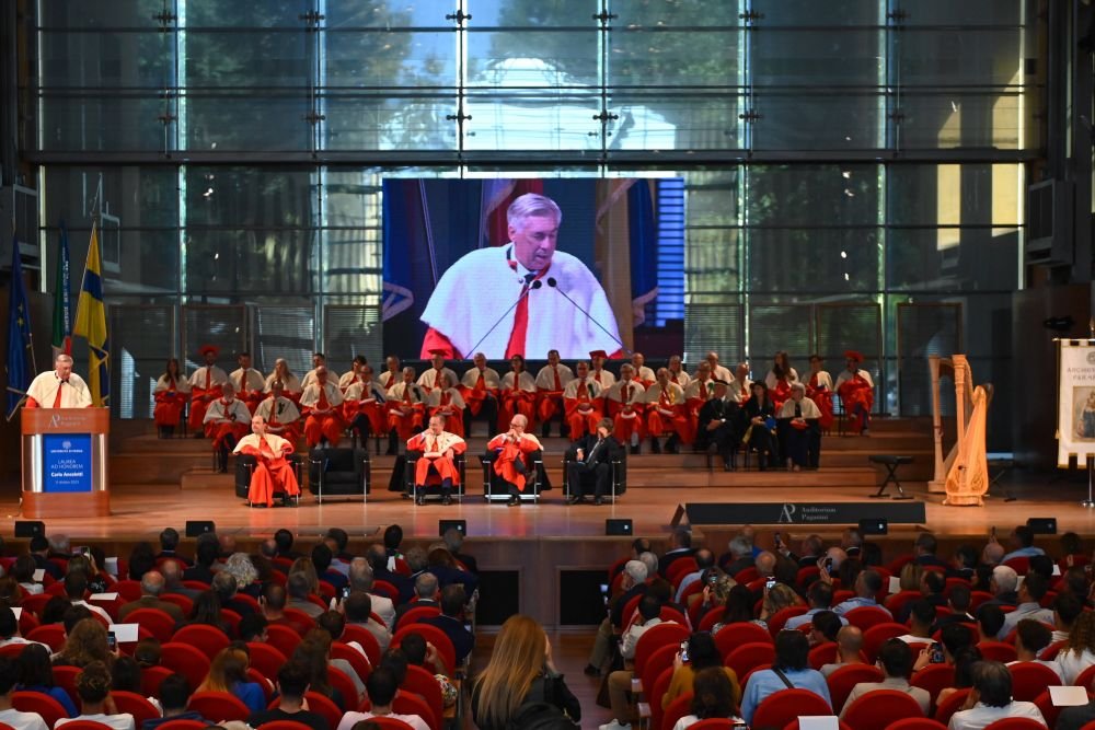 Carlo Ancelotti, dat de gol de rectorul Universității din Parma după ce a fost învestit Doctor Honoris Causa: „Îl așteaptă o aventură extraordinară!” _8