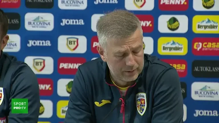 Edi Iordănescu, înainte de Belarus - România (11.10.2023)