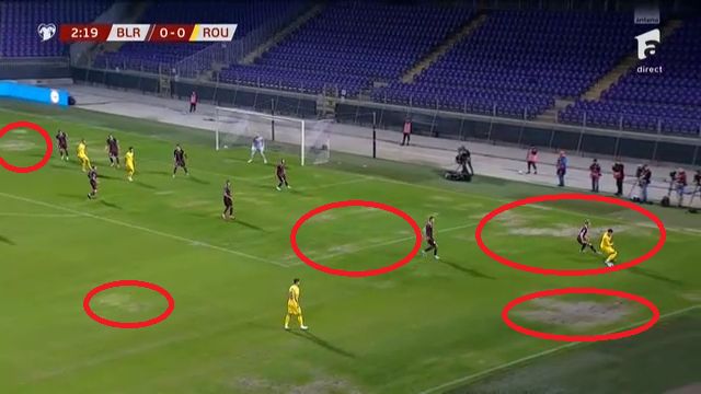 Cum arată gazonul la ora meciului Belarus - România_1