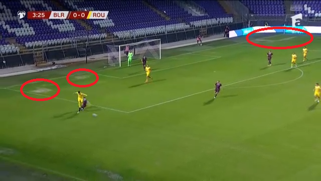 Cum arată gazonul la ora meciului Belarus - România_3