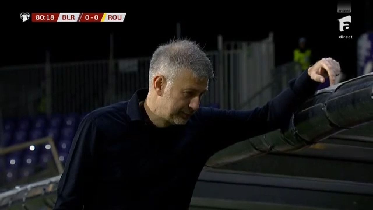 Imaginile neputinței! Cum a fost surprins Edi Iordănescu, cu zece minute înainte de finalul partidei cu Belarus_2