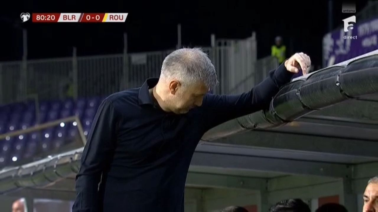 Imaginile neputinței! Cum a fost surprins Edi Iordănescu, cu zece minute înainte de finalul partidei cu Belarus_3