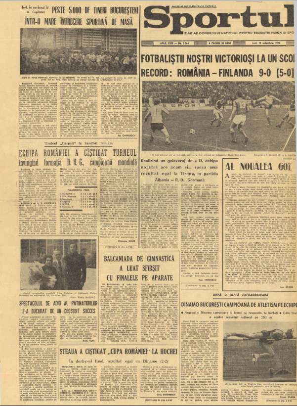 50 de ani de la cea mai clară victorie din istoria naționalei României, un 9-0 de poveste cu Finlanda! Mircea Sandu și Dudu Georgescu, printre marcatori_3