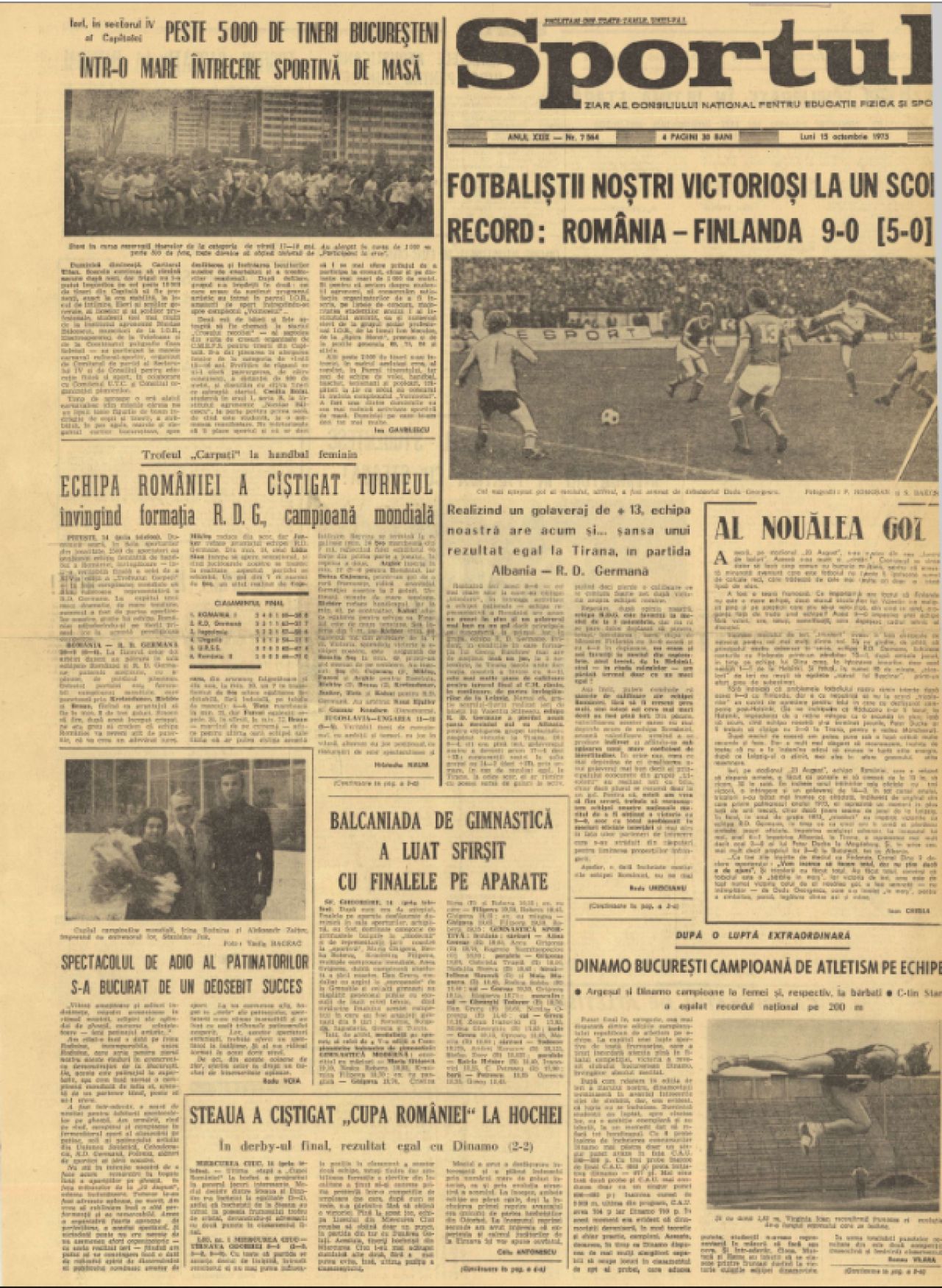 50 de ani de la cea mai clară victorie din istoria naționalei României, un 9-0 de poveste cu Finlanda! Mircea Sandu și Dudu Georgescu, printre marcatori_3