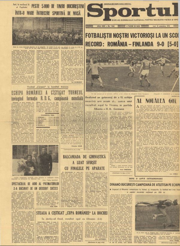 50 de ani de la cea mai clară victorie din istoria naționalei României, un 9-0 de poveste cu Finlanda! Mircea Sandu și Dudu Georgescu, printre marcatori_3