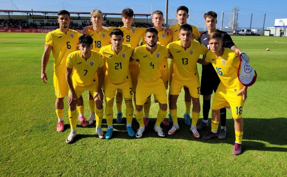 După 2-4 cu Moldova și 0-5 cu Portugalia, Rom&acirc;nia U18 a pierdut și cu Spania!