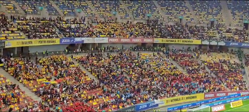 Copiii au încins atmosfera pe Arena Națională și au intonat din toți plămânii imnul României!_8