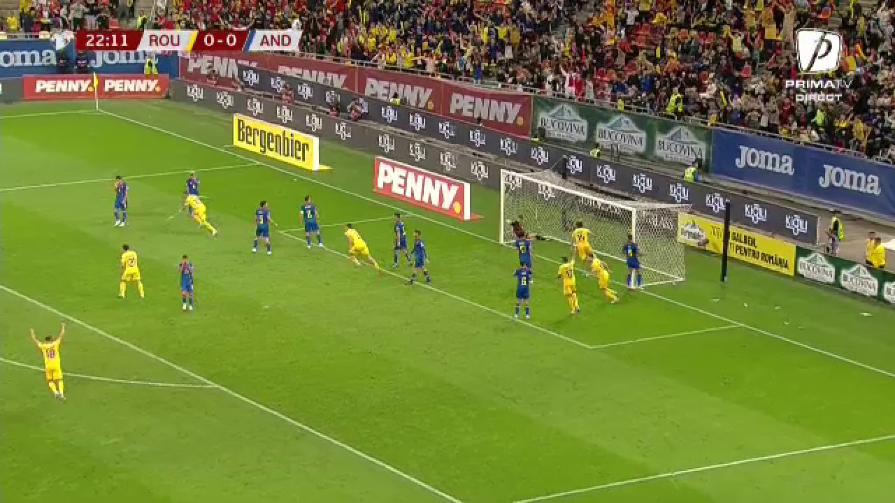 Ca David Beckham în vremurile bune! Nicolae Stanciu a înscris un gol senzațional din lovitură liberă în România - Andorra_18