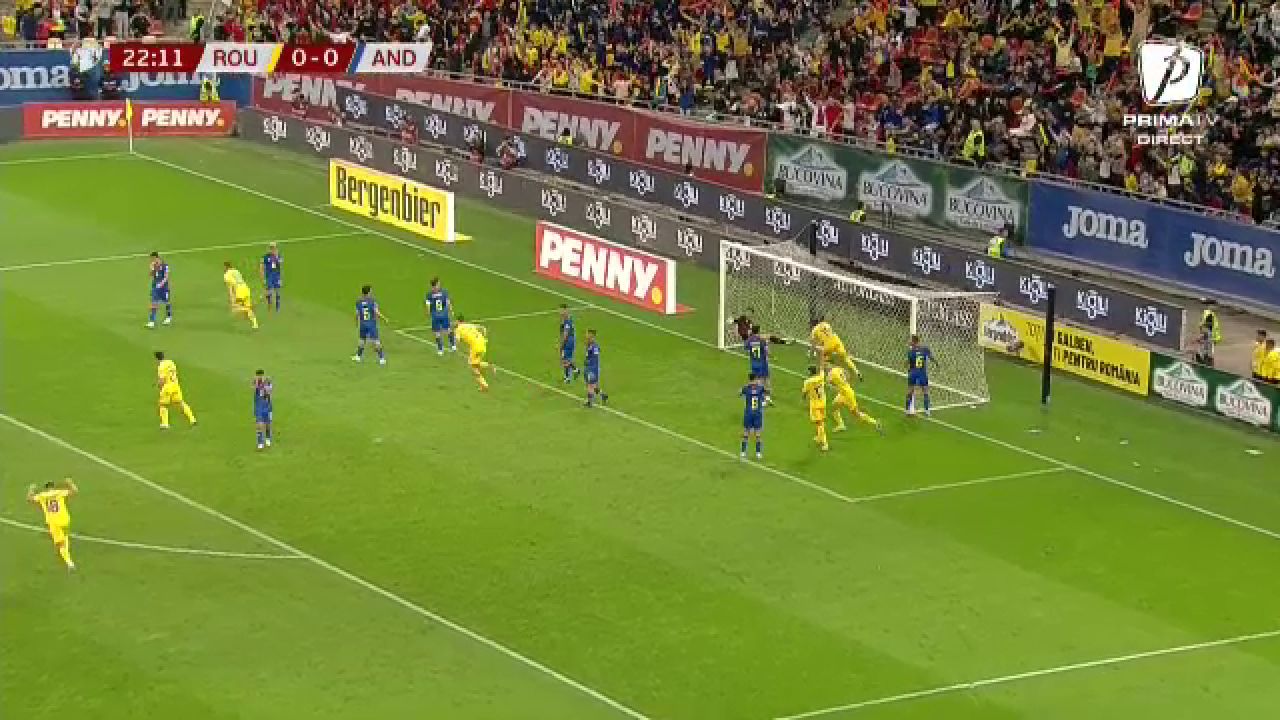 Ca David Beckham în vremurile bune! Nicolae Stanciu a înscris un gol senzațional din lovitură liberă în România - Andorra_19