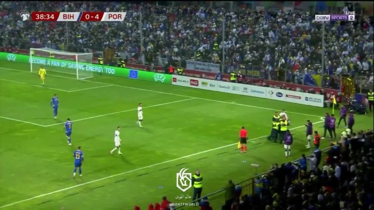 Cristiano Ronaldo, accidentat după ce un fan a intrat pe teren la meciul Bosnia - Portugalia_5