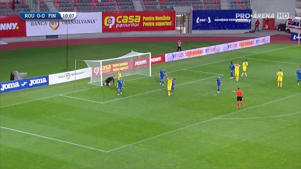 România U21 - Finlanda U21 1-0 | Matei Ilie aduce victoria în al șaptelea minut de prelungire. Meciul a fost live pe Pro Arena și VOYO_6
