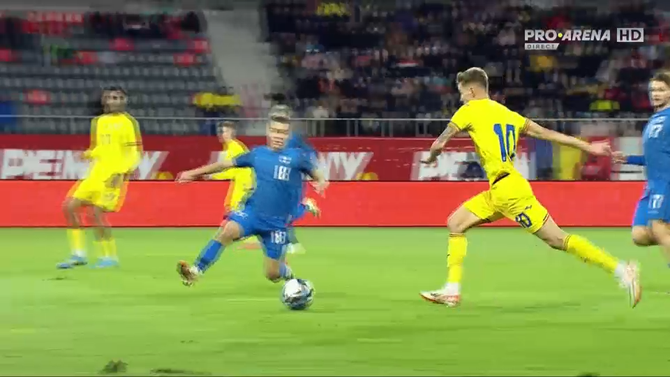 România U21 - Finlanda U21 1-0 | Matei Ilie aduce victoria în al șaptelea minut de prelungire. Meciul a fost live pe Pro Arena și VOYO_9