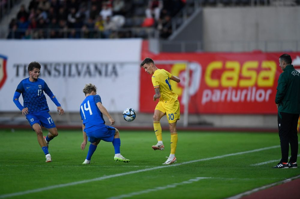 Rom&acirc;nia U21 - Finlanda U21 1-0 | Matei Ilie aduce victoria &icirc;n al șaptelea minut de prelungire. Meciul a fost live pe Pro Arena și VOYO