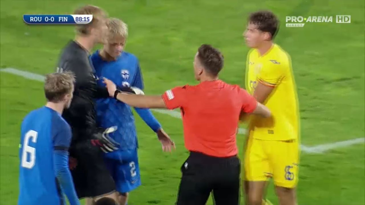 România U21 - Finlanda U21 1-0 | Matei Ilie aduce victoria în al șaptelea minut de prelungire. Meciul a fost live pe Pro Arena și VOYO_15