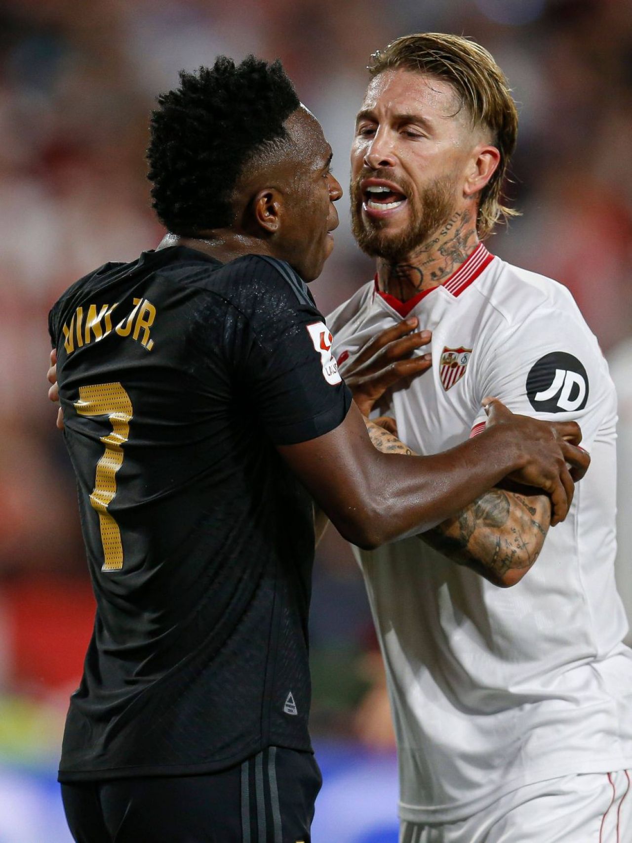 Sergio Ramos și-a pierdut cumpătul în Sevilla - Real Madrid: altercație cu Rudiger, care i-a râs în față_6