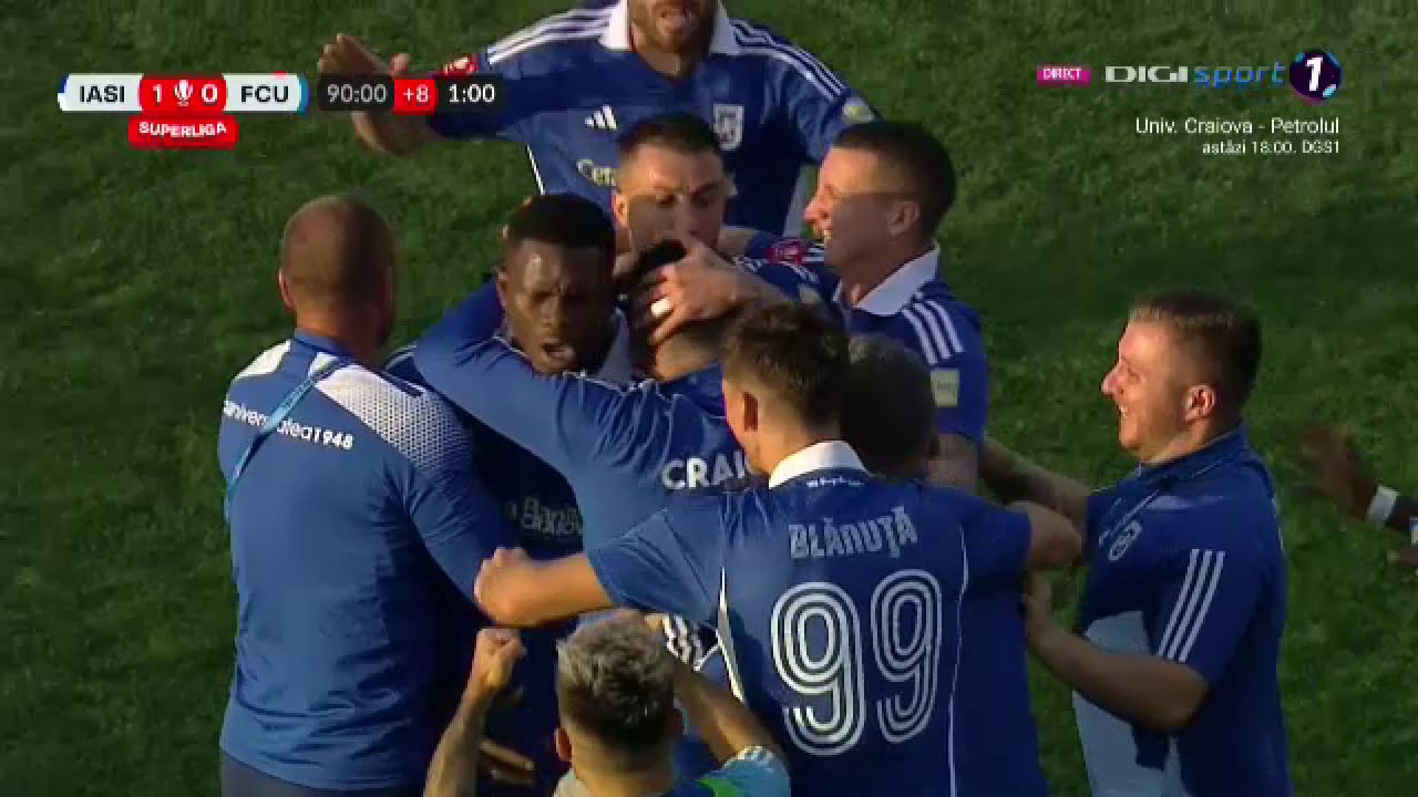 Final nebun la Iași! Jibril Ibrahim a înscris un eurogol în prelungiri și a salvat-o pe FCU Craiova de la înfrângere_22