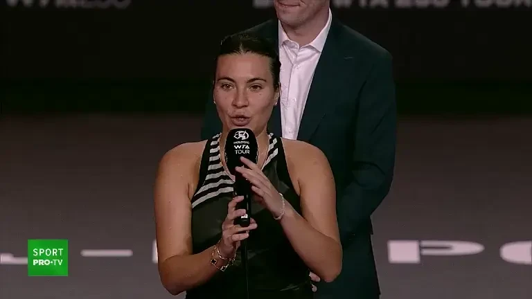 „Nu m-am gândit nicio secundă că voi ajunge în finală” Gabriela Ruse a plâns la ceremonia de premiere de la Transylvania Open 2023