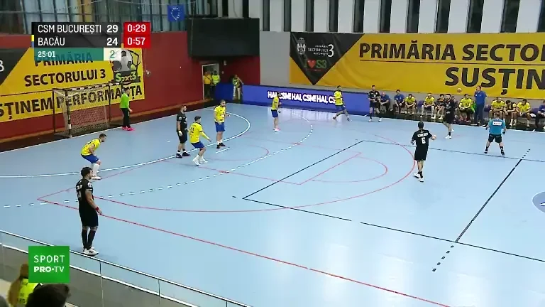 CSM București - CSM Bacău 31-27, la final (Pro Arena & VOYO)