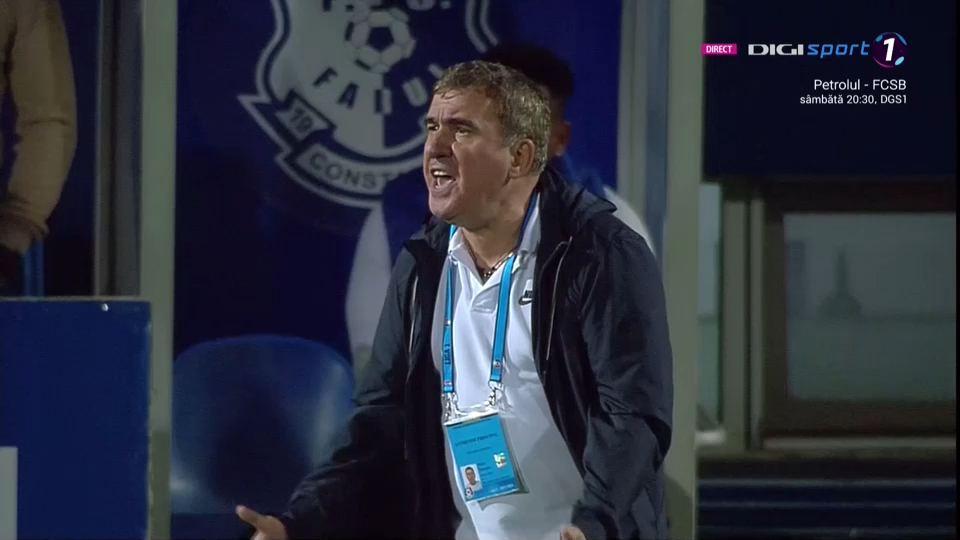 Reacția nervoasă a lui Gică Hagi după primul gol marcat de UTA Arad. Nu s-a mai abținut și a țipat la un jucător_10